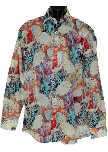 Cigar Shirt # S4053 Orange