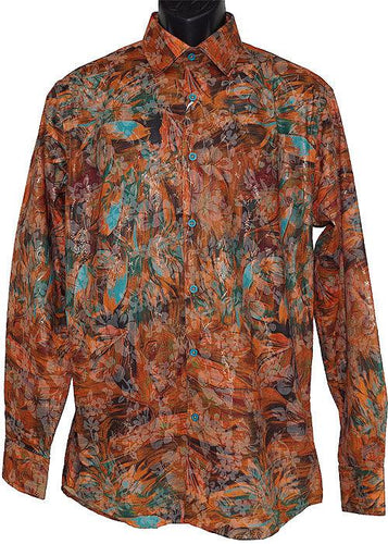 Cigar Shirt # S4307 Orange