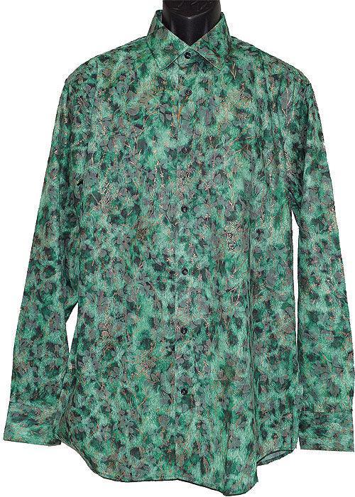 Cigar Shirt # S4230 Green - Alligator World