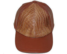Load image into Gallery viewer, Fennix Alligator/Soft Nappa Leather Caps - Alligator World
