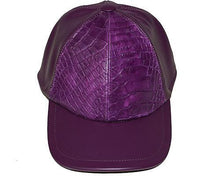 Load image into Gallery viewer, Fennix Alligator/Soft Nappa Leather Caps - Alligator World
