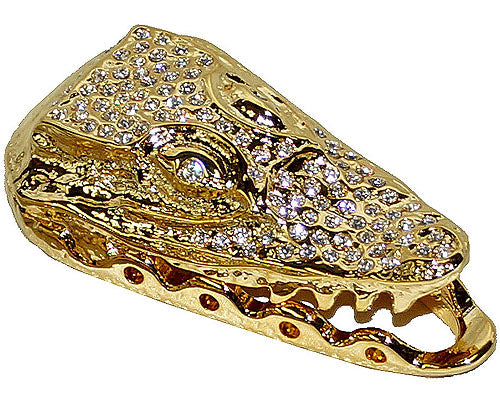 Mauri Open Mouth Lace Accessories with Rhinestones Gold