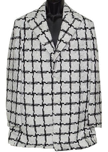 Lanzino Coat # JK129 White - Alligator World