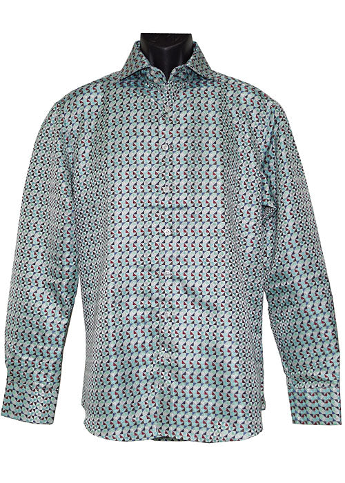 Lanzino Shirt # LS1710 Aqua