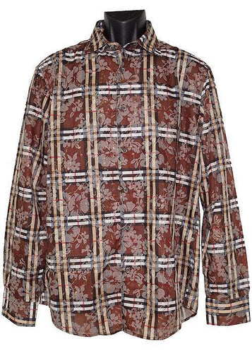 Lanzino Shirt # SLP170 Brown