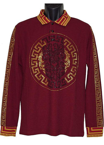 Lanzino Shirt # LP283 Burgundy