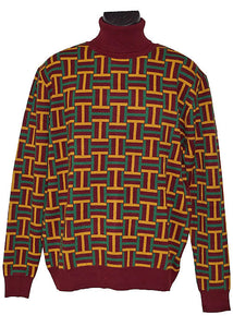 Lanzino Sweater # SW024 Burgundy