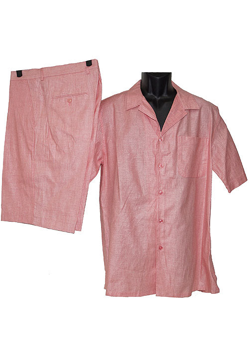 Lanzino Shorts Set # 3078 Pink