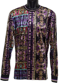 Lanzino Velvet Shirt # CTP004 Purple - Alligator World