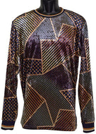 Lanzino Velvet Shirt # CTP005 Navy - Alligator World