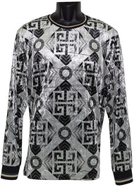Lanzino Velvet Shirt # CTP006 White - Alligator World