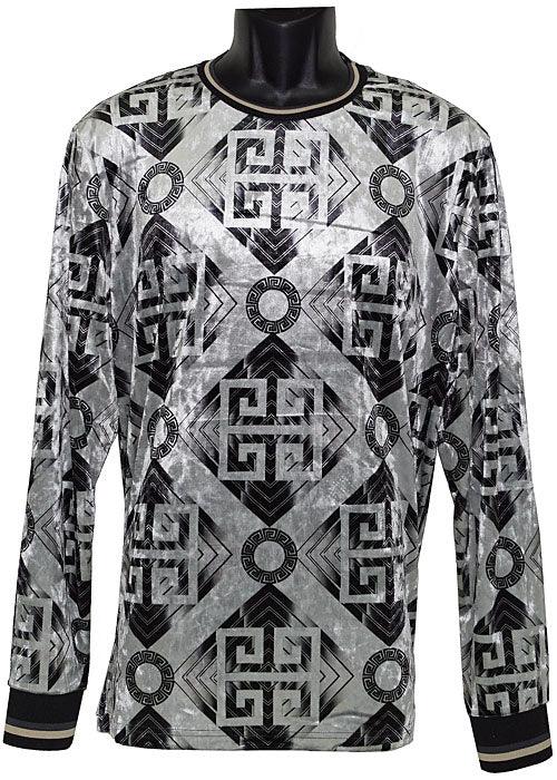 Lanzino Velvet Shirt # CTP006 White - Alligator World