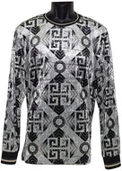 Lanzino Velvet Shirt # CTP006 White - Alligator World