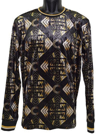 Lanzino Velvet Shirt # CTP007 Black - Alligator World