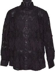 Lanzino Shirt # LS1727 Black - Alligator World