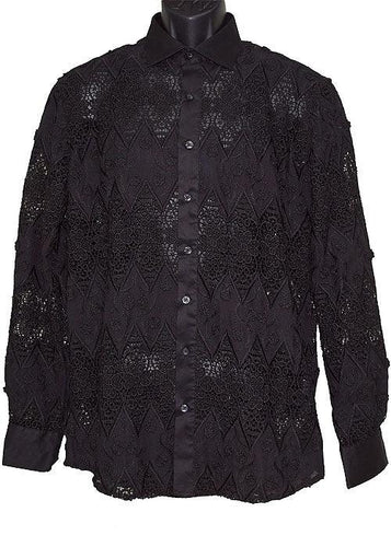 Lanzino Shirt # LS1727 Black