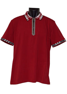 Lanzino Shirt # SPL0401 Burgundy