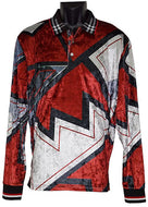 Lanzino Velvet Shirt # SPL044 Red - Alligator World