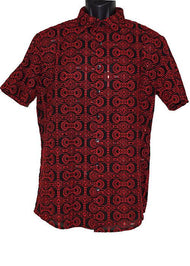 Lanzino Shirt # SSL023 Black/Red - Alligator World