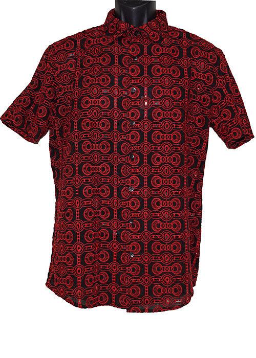 Lanzino Shirt # SSL023 Black/Red - Alligator World
