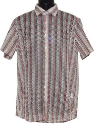 Lanzino Shirt # SSL060 Burgundy - Alligator World