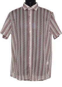 Lanzino Shirt # SSL060 Burgundy - Alligator World