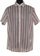 Lanzino Shirt # SSL060 Burgundy - Alligator World