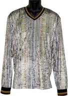 Lanzino Velvet Shirt # VSC030 White - Alligator World