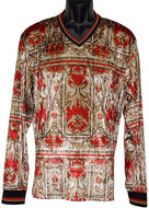 Lanzino Velvet Shirt # VSC037 Red - Alligator World