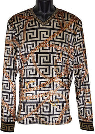 Lanzino Velvet Shirt # VSC039 White - Alligator World