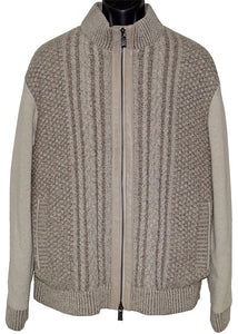 Mezlan Fur-Lined Sweater Jacket # J1077 Beige