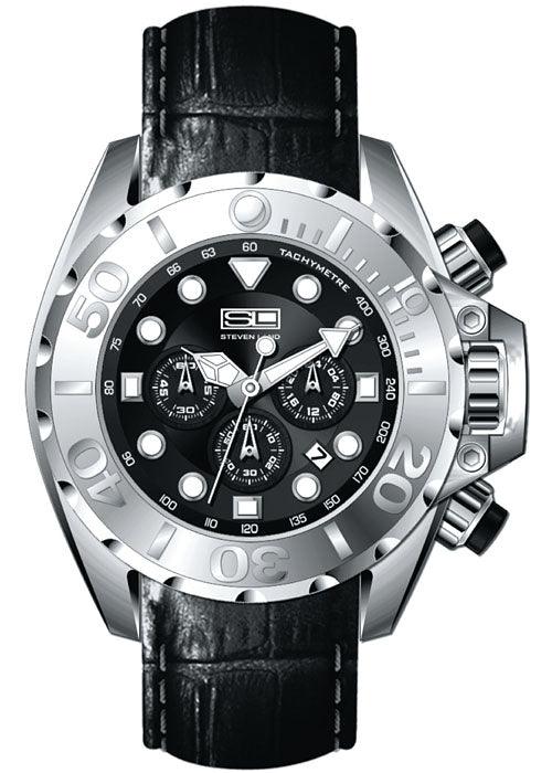 Steven Land Watch # M45C Silver - Alligator World