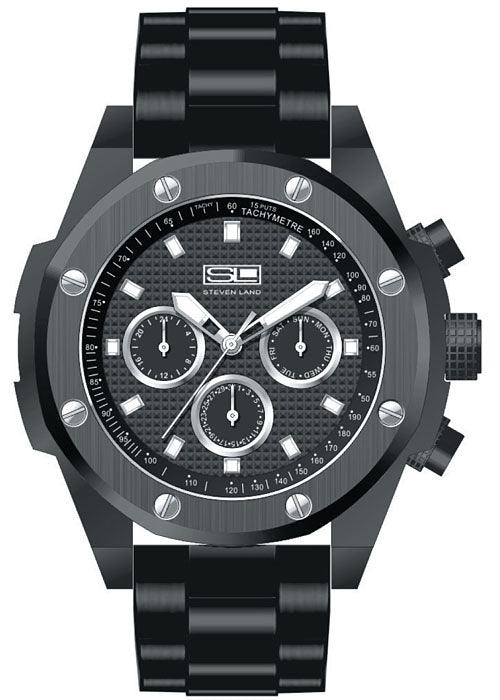 Steven Land Watch # T105E Black