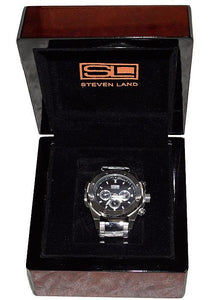 Steven Land Watch # T104G Black - Alligator World