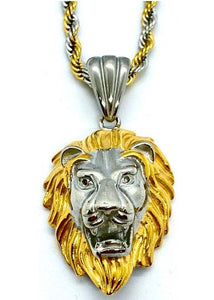 Tiagrama Pendant Necklace # N001 Gold/Silver - Alligator World (by Michele Olivieri)